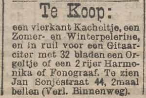 Artikel 'Te Koop:' uit Algemeen Dagblad van 1 mei 1970

