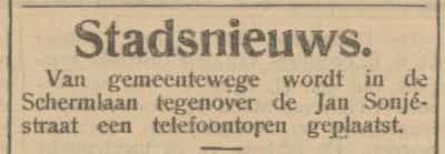 Artikel 'Stadsnieuws.' uit  van  dec 
