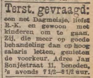 Artikel 'Terstond gevraagd:' uit  van  dec 

