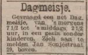 Artikel 'Dagmeisje.' uit  van  dec 
