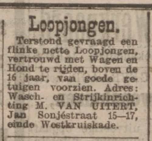 Artikel 'Loopjongen.' uit  van  dec 
