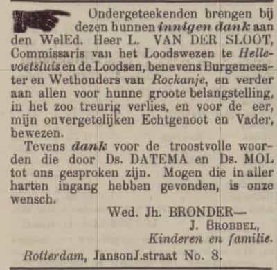 Artikel 'innigen dank' uit  van  dec 
