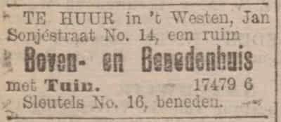 Artikel 'Boven- en Benedenhuis' uit Rotterdamsch nieuwsblad van 2 mei 1904

