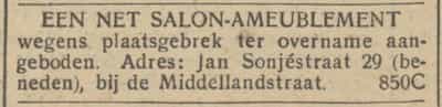 Artikel 'Een net salon-ameublement' uit Algemeen Dagblad van 1 mei 1970
