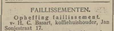 Artikel 'Faillissementen.' uit  van  dec 
