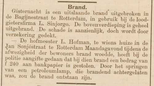 Artikel 'Brand' uit  van  dec 
