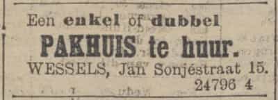 Artikel 'pakhuis te huur' uit  van  dec 
