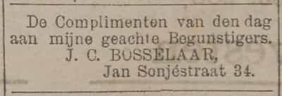 Artikel 'J.C. Bosselaar,' uit Het Rotterdamsch parool van 6 feb 1964
