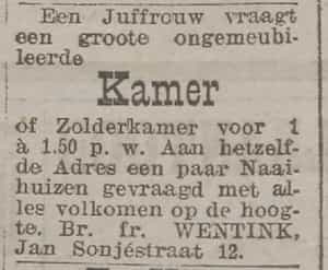 Artikel 'Kamer' uit Rotterdamsch nieuwsblad van 2 mei 1904
