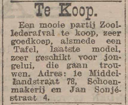 Artikel 'Te Koop.' uit Algemeen Dagblad van 1 mei 1970
