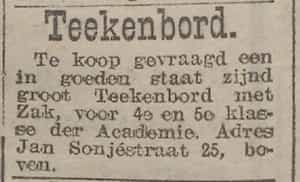 Artikel 'Teekenbord.' uit  van  dec 
