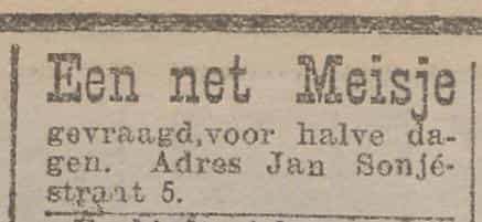 Artikel 'Een net Meisje' uit Rotterdamsch nieuwsblad van 26 aug 1910