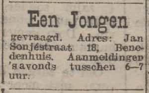 Artikel 'Een Jongen' uit  van  dec 
