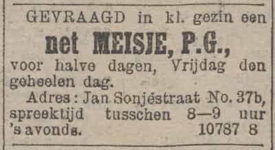Artikel 'net Meisje, Protestants Gereformeerd,' uit  van  dec 
