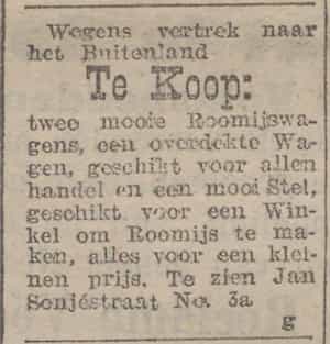 Artikel 'Te Koop:' uit Algemeen Dagblad van 1 mei 1970
