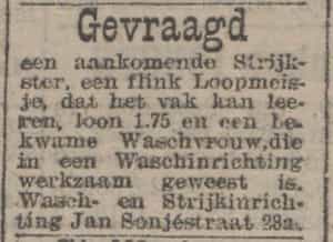Artikel 'Gevraagd' uit De Maasbode van 5 jun 1948
