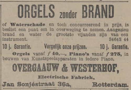 Artikel 'Orgels zonder brand' uit  van  dec 
