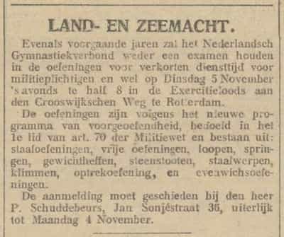 Artikel 'Land- en zeemacht.' uit  van  dec 
