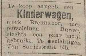 Artikel 'Kinderwagen,' uit Algemeen Dagblad van 1 mei 1970

