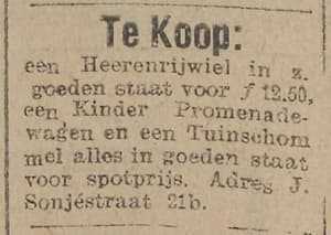 Artikel 'Te Koop:' uit Algemeen Dagblad van 1 mei 1970
