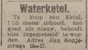 Artikel 'Waterketel.' uit Algemeen Dagblad van 1 mei 1970
