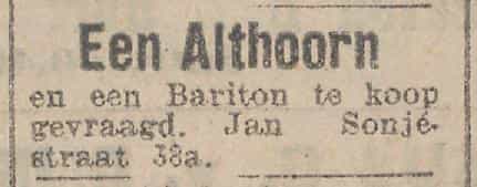 Artikel 'Een Althoorn' uit Rotterdamsch nieuwsblad van 13 feb 1943