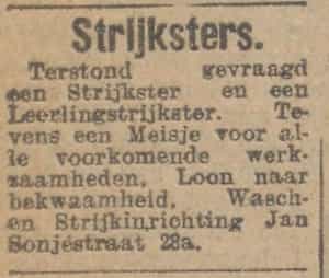 Artikel 'Strijksters.' uit De Maasbode van 5 jun 1948

