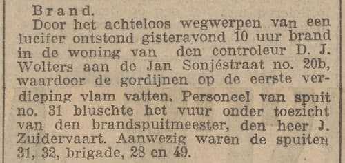 Artikel 'Brand.' uit  van  dec 

