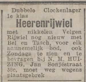 Artikel 'Heerenrijwiel' uit Algemeen Dagblad van 1 mei 1970
