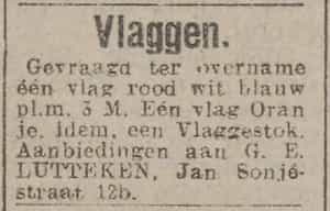 Artikel 'Vlaggen.' uit  van  dec 
