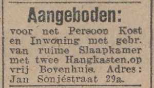 Artikel 'Aangeboden:' uit Rotterdamsch nieuwsblad van 2 mei 1904

