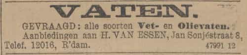 Artikel 'Vaten.' uit  van  dec 

