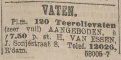 Artikel 'Vaten.' uit Algemeen Dagblad van 1 mei 1970
