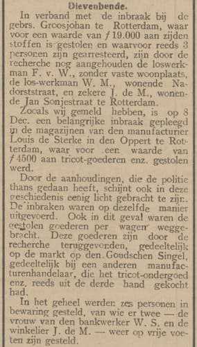 Artikel 'Dievenbende.' uit  van  dec 
