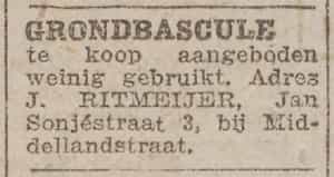 Artikel 'Grondbascule' uit Algemeen Dagblad van 1 mei 1970
