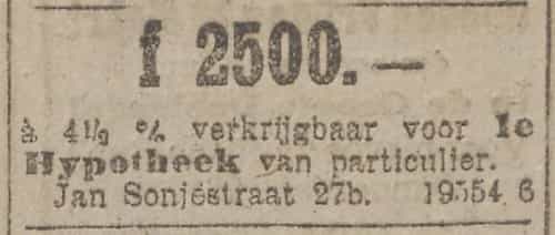 Artikel 'ƒ2500.—' uit Algemeen Dagblad van 1 mei 1970
