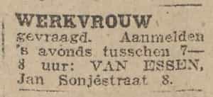 Artikel 'Werkvrouw' uit  van  dec 
