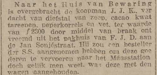 Artikel 'Naar het Huis van Bewaring' uit  van  dec 
