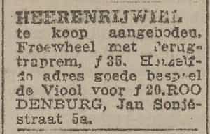 Artikel 'Heerenrijwiel' uit Algemeen Dagblad van 1 mei 1970
