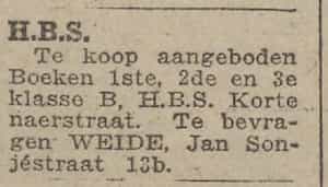 Artikel 'Hogereburgerschool' uit Algemeen Dagblad van 1 mei 1970
