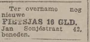 Artikel 'fietsjas 16 gulden.' uit Algemeen Dagblad van 1 mei 1970

