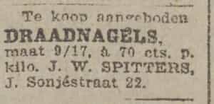 Artikel 'draadnagels,' uit Algemeen Dagblad van 1 mei 1970
