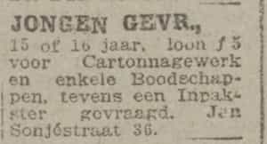 Artikel 'Jongen gevraagd,' uit  van  dec 
