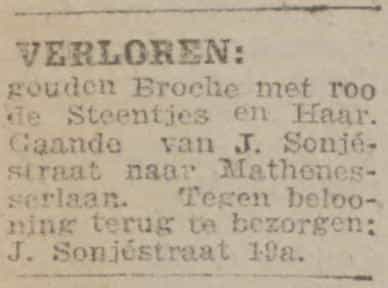 Artikel 'Verloren:' uit  van  dec 
