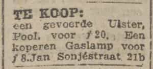 Artikel 'Te koop:' uit Algemeen Dagblad van 1 mei 1970
