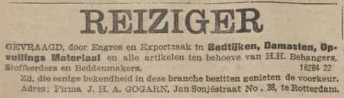 Artikel 'Reiziger' uit De Maasbode van 28 okt 1926
