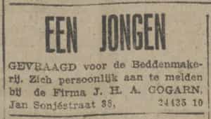 Artikel 'Een jongen' uit De Maasbode van 28 okt 1926
