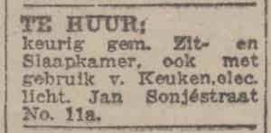 Artikel 'Te huur:' uit Rotterdamsch nieuwsblad van 2 mei 1904
