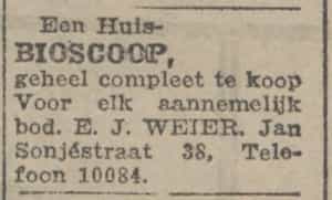 Artikel 'Bioscoop,' uit Algemeen Dagblad van 1 mei 1970
