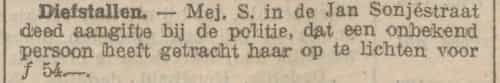 Artikel 'Diefstallen.' uit  van  dec 
